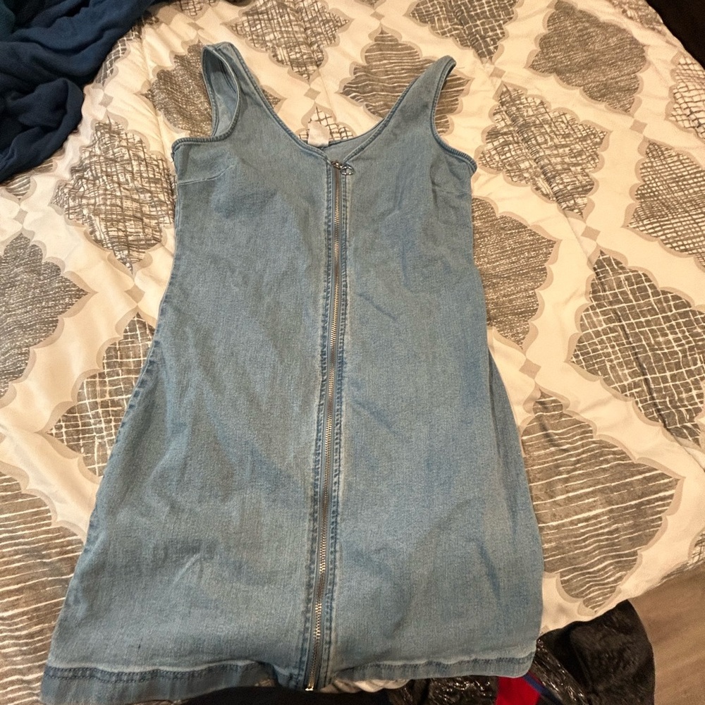 No Boundaries Blue Denim Dress